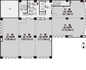 アレックスビル 平面図 3〜8FLOOR